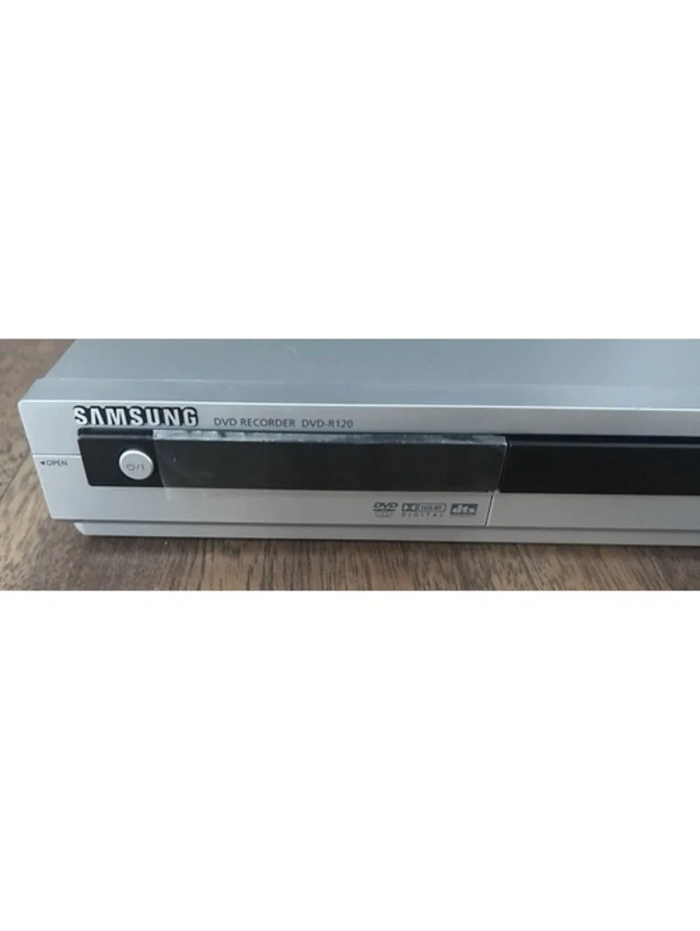 Samsung DVD-R120 DVD Recorder IOB With Manuals & Remote Powers On
